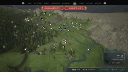 Hogsmeade Valley Upper Hogsfield map