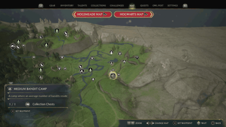 Hogsmeade Valley North Hogsmeade Valley Medium Bandit Camp map