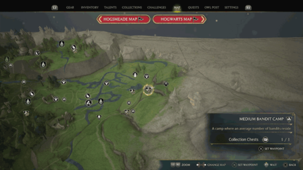 Hogsmeade Valley North Hogsmeade Valley map