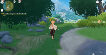 Genshin - The Outlander Who Caught the Wind - Wind-Riding Knight - Keep Heading towards Mondstadt