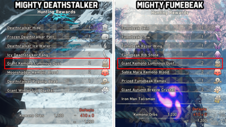 Wild Hearts - Giant Kemono Luminous Dust from Mighty Hunts