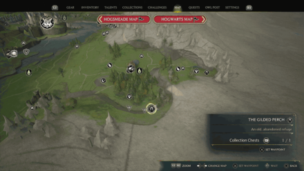 Hogwarts Valley The Gilded Perch map