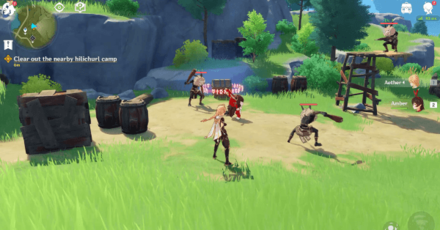 Genshin - The Outlander Who Caught the Wind - Going Upon the Breeze - Clear Out the Hilichurl Camp