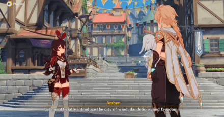 Genshin - The Outlander Who Caught the Wind - City of Freedom - Talk to Amber