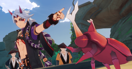 Genshin - Meet Arataki Itto in a Beetle Fight