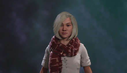 Loosened Crimson Lock Scarf