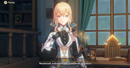 Genshin - The Outlander Who Caught the Wind - Knights of Favonius - Talk to Acting Grand Master Jean