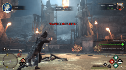 Hogwarts Legacy - Dark Arts Battle Arena Wave Completed