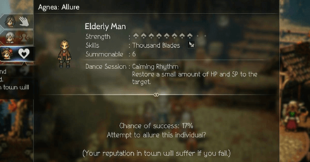 Octopath 2 - Elderly Man Stats