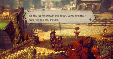 Octopath Traveler 2 - Guard  Overworld