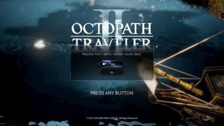 Octopath Traveler 2 - Transfer Save Data