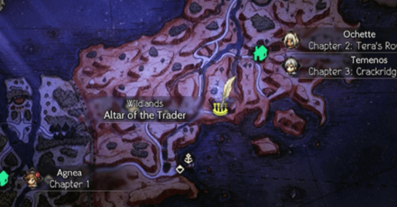 Octopath Traveler 2 - Merchant Altar Map