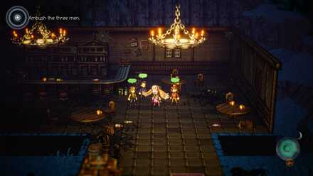 Octopath Traveler 2 - Throne Chapter 2 - Father Route - Ambush the three men