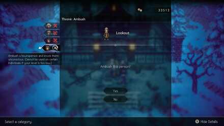 Octopath Traveler 2 - Throne Chapter 2 - Father Route - Ambush the lookout