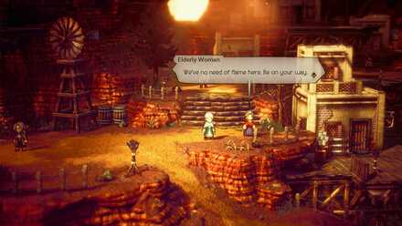 Octopath Traveler 2 - Temenos Chapter 3 Crackridge Route - Make for the Inn