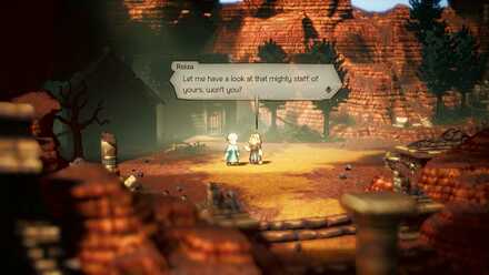 Octopath Traveler 2 - Temenos Chapter 3 Crackridge Route - See through Reiza