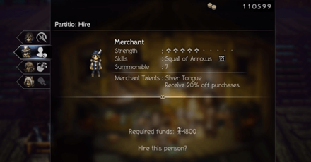 Octopath Traveler 2 - Merchant Silver Tongue