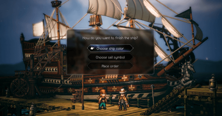 Octopath Traveler 2 - Ship Customization
