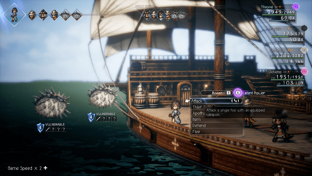 Octopath Traveler 2 - Random Encounter While Onboard Ship