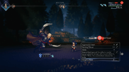 Octopath Traveler 2 - Utilize Vengeful Blade