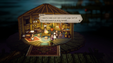 Octopath Traveler 2 NPC Upper Left House