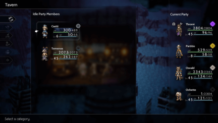 Octopath Traveler 2 - Change Party Members