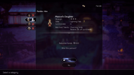 Octopath Traveler 2 - Scent of Commerce Sai Masoud