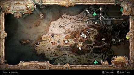 Octopath Traveler 2 - Flamechurch Map