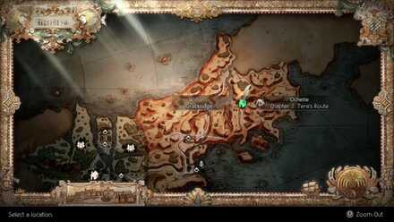 Octopath Traveler 2 - Crackridge Map