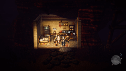 Octopath Traveler 2 - Scent of Commerce Winterbloom Guitarist Location