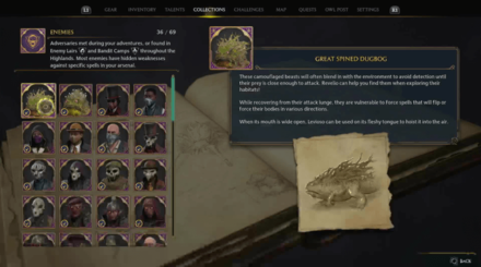 Hogwarts Legacy - List of Enemies in Collections