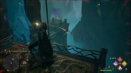 Hogwarts Legacy - getting to the chest on the other side of the archway