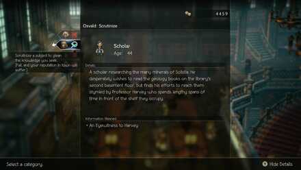 Octopath Traveler 2 - Osvald Chapter 4 - Scrutinize for clues