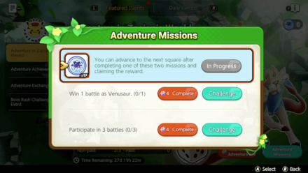 Pokemon UNITE - Adventure Missions