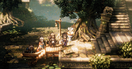 Octopath Traveler 2 - Southern Nameless Village Traverse