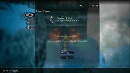 Octopath Traveller 2 - Ochette Chapter 2 Glacis Route - Provoke a monster