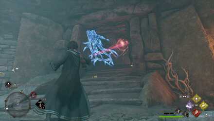 Hogwarts Legacy Beeting a Curse 5