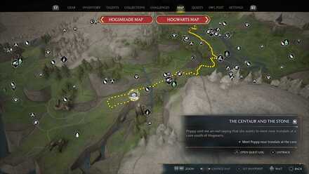 Hogwarts Legacy Centaur and the Stone Quest Location