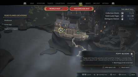 Hogwarts Legacy Poppy Blooms Quest Location