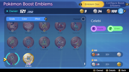 Pokemon UNITE - Celebi Boost Emblem