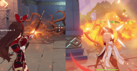 Genshin - Archon Quest Prologue Act 1 - Winds of the Past - Deep Within Temple of the Falcon Step 1