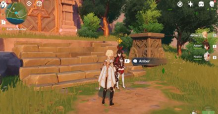 Genshin - Archon Quest Prologue Act 1 - Winds of the Past - Talk to Amber