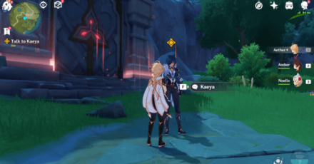 Genshin - Archon Quest Prologue Act 1 - Crash Course - Talk to Kaeya