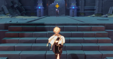 Genshin - Archon Quest Prologue Act 1 - Crash Course - Deep Within Temple of the Wolf Step 1