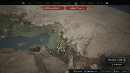 Hogwarts Legacy - Marunweem Lake 9 Map View