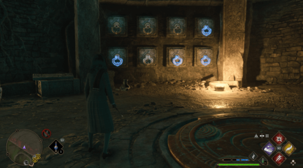 Hogwarts Legacy - Use Accio on the Highlited Levers