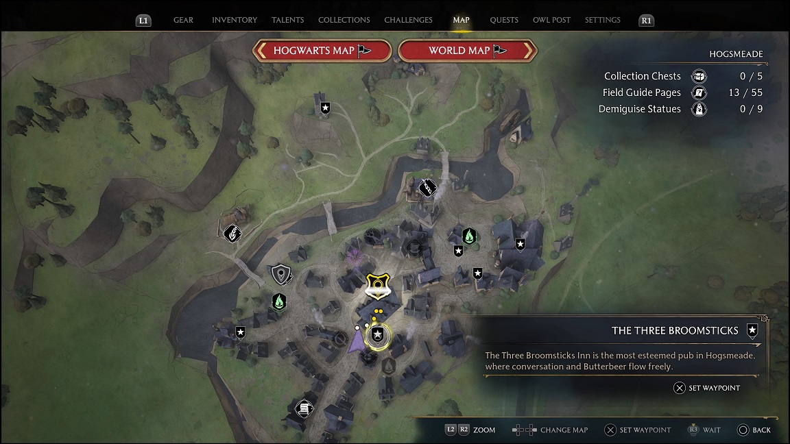 Hogwarts Legacy - speak to Sirona in the Three Broomsticks