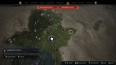 Hogwarts Legacy - Falbarton Castle Map Location