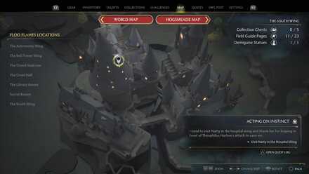Hogwarts Legacy Acting on Instinct Quest Location