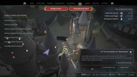 Hogwarts Legacy In the Shadow of Friendship Quest Location